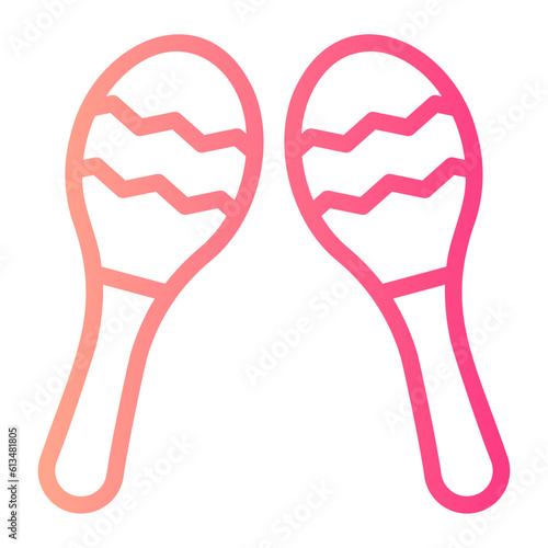 maracas gradient icon
