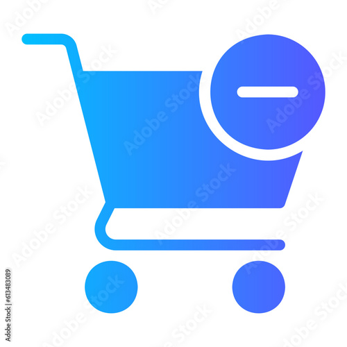 remove from cart gradient icon