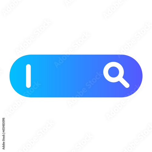 search bar gradient icon