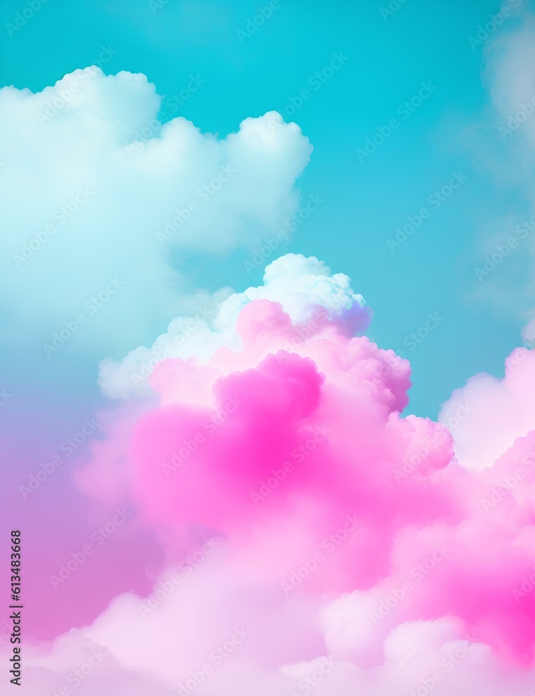 Fototapeta premium colorful clouds in the sky generated by Ai