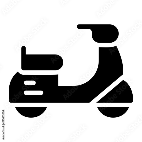 scooter glyph icon