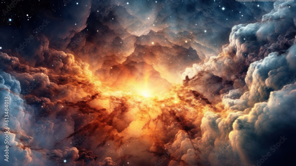 Universe fantasy cosmic wallpapers, supernova, Generative AI