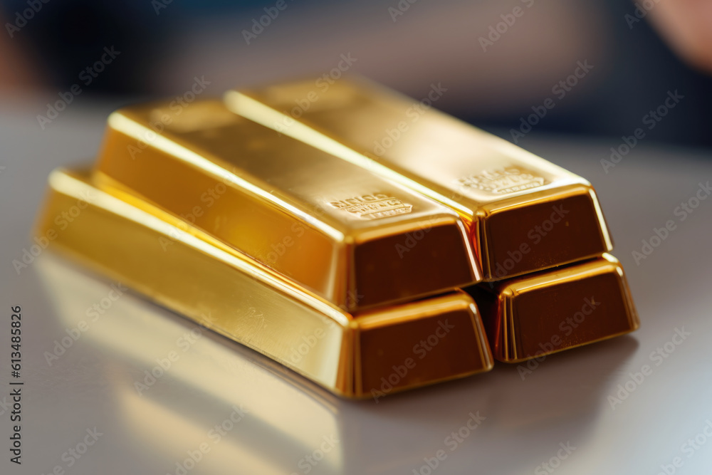 Stack of gold bars Stack of gold bars