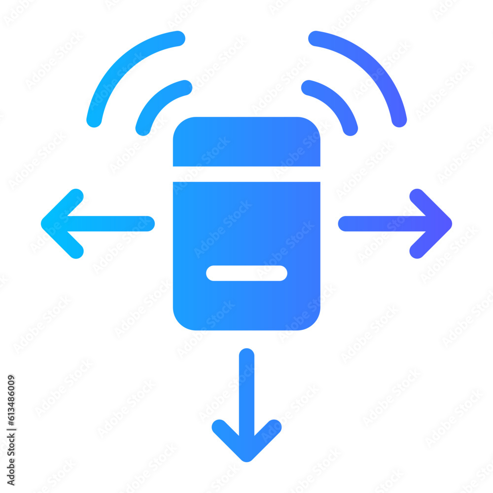 multiple sensor gradient icon multiple sensor gradient icon
