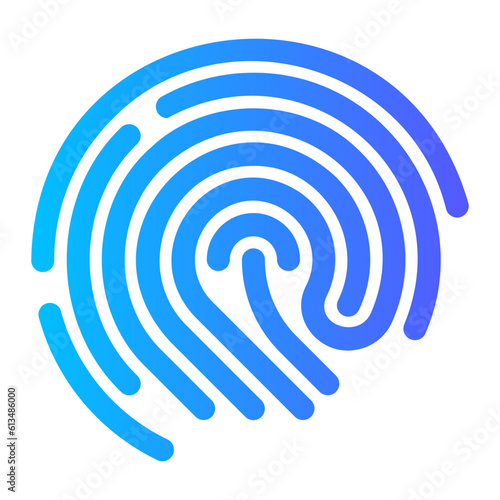 fingerprint gradient icon
