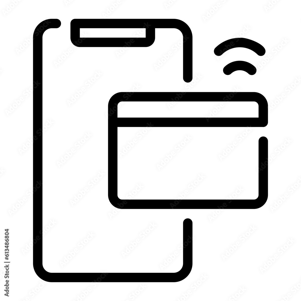 payment line icon payment line icon