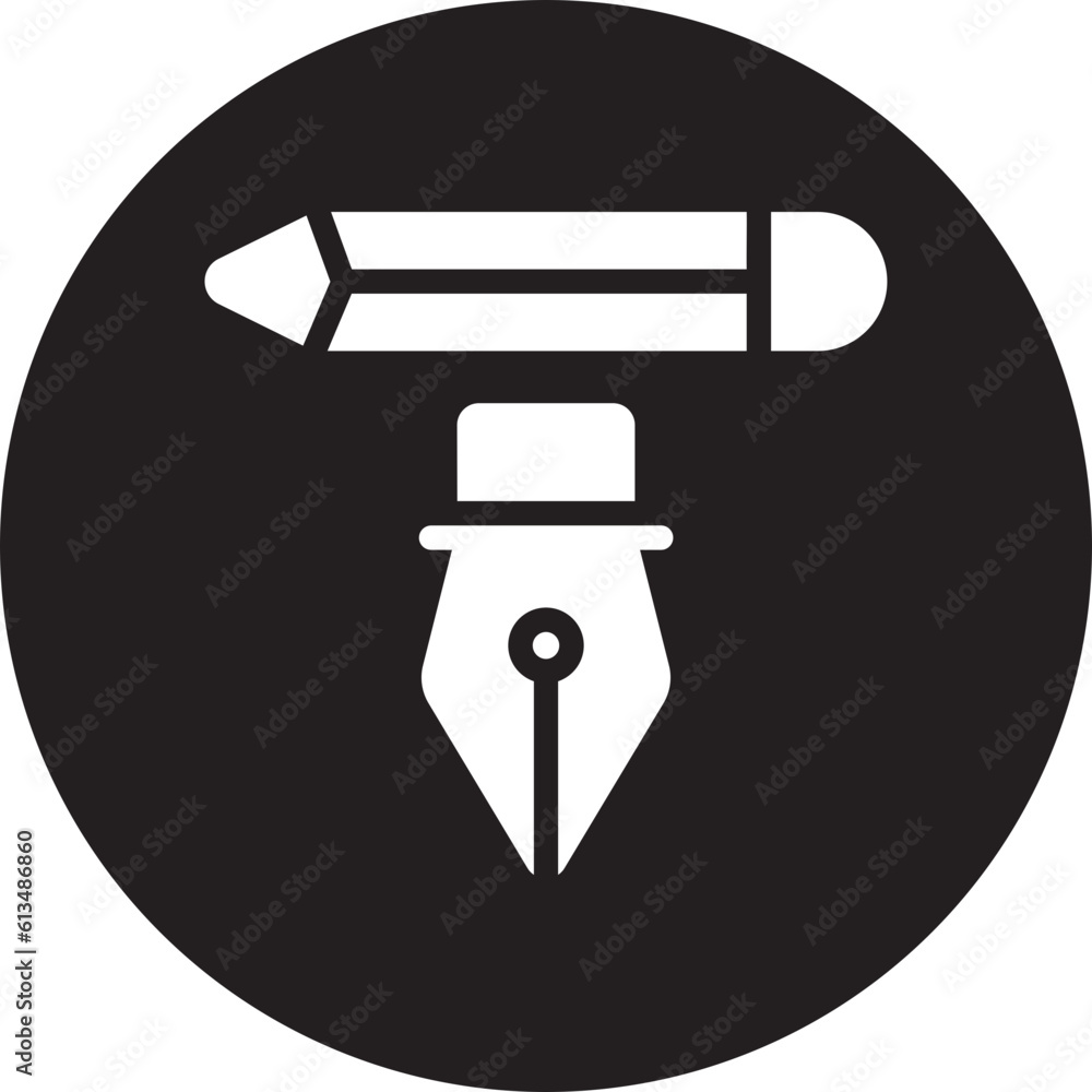 pencil glyph icon