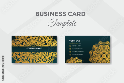 Luxury vector mandala visiting card design template design