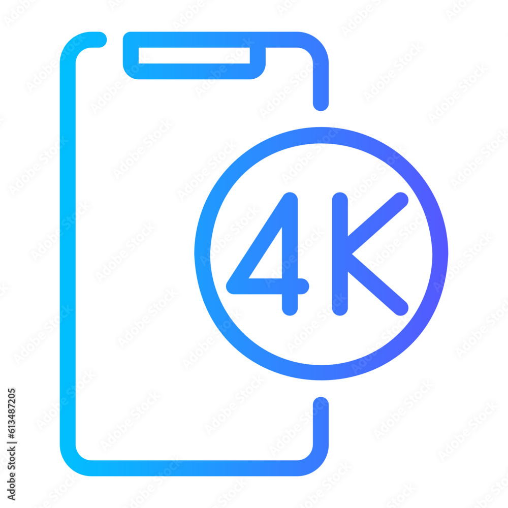 4k gradient icon 4k gradient icon