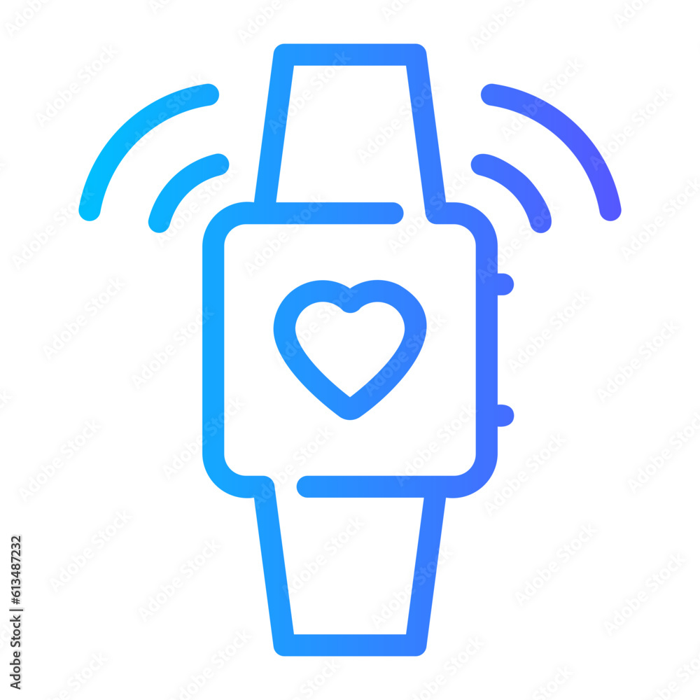 Obraz premium heart rate gradient icon