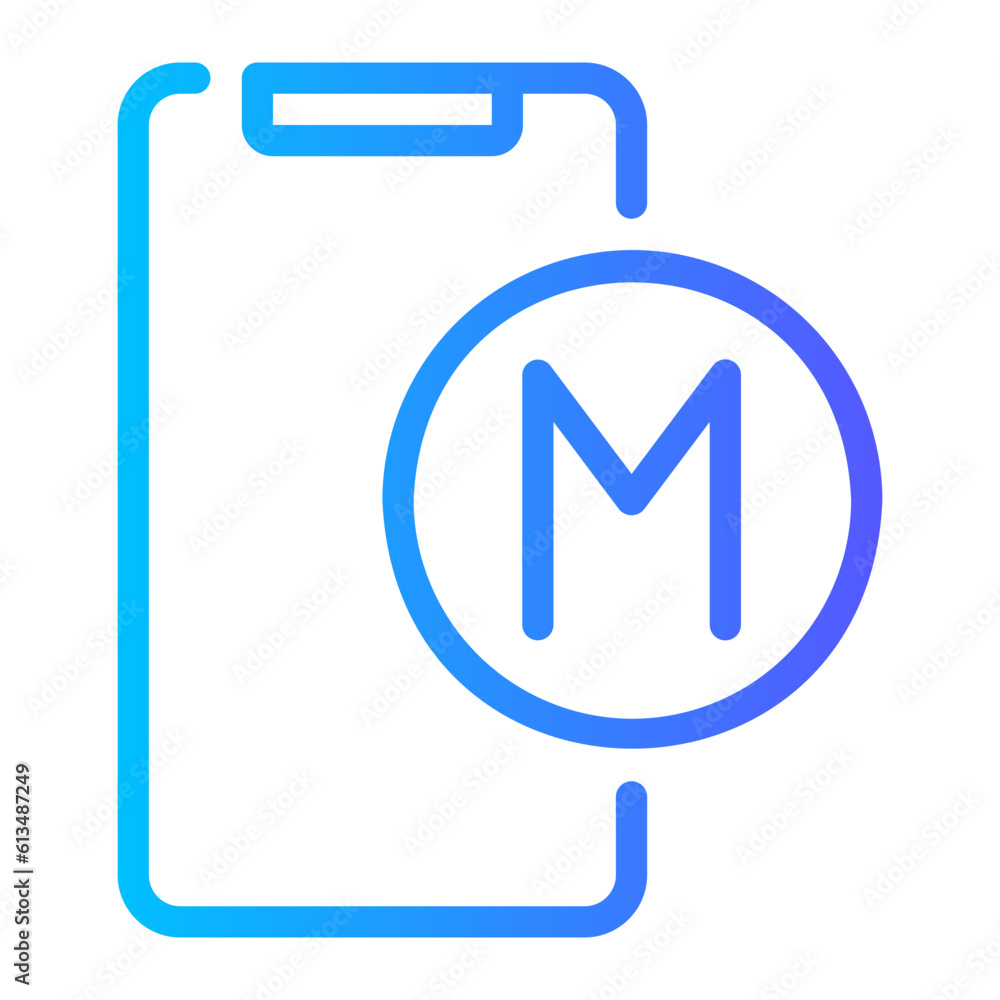 manual gradient icon manual gradient icon