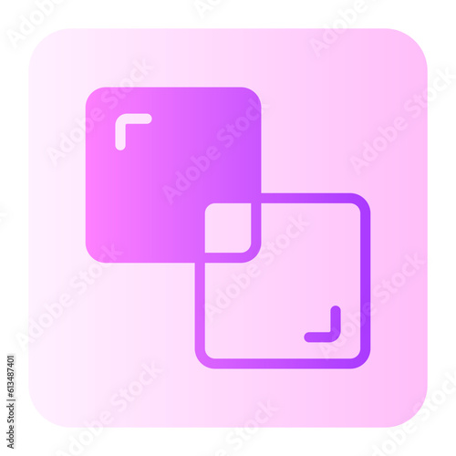 intersect gradient icon