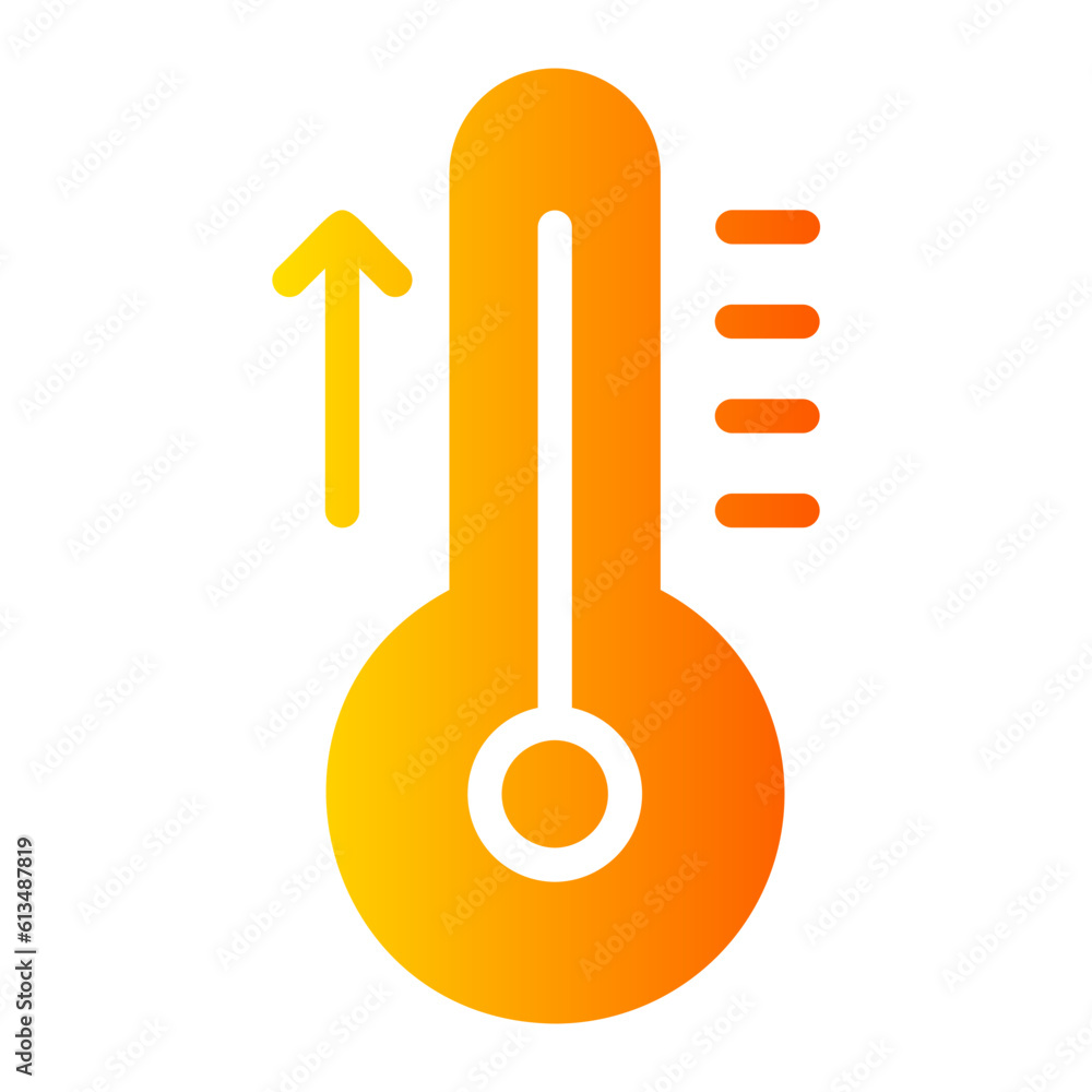 thermometer gradient icon