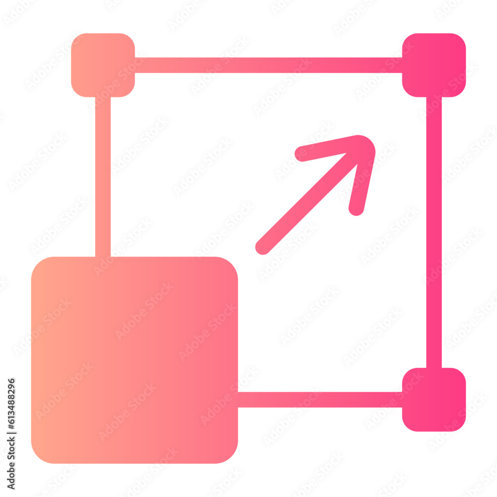 resize gradient icon resize gradient icon