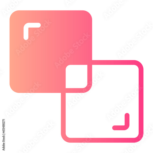 intersect gradient icon