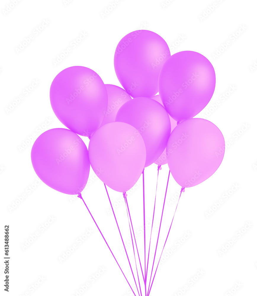 pink balloons isolated on white pink balloons isolated on white