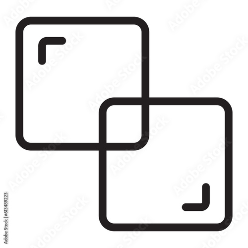 intersect line icon