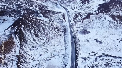Driving on an empty road in Iceland gives so much thrills photo
