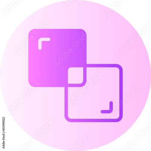 intersect gradient icon