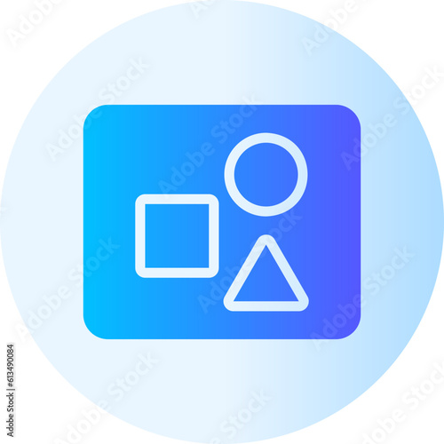 shapes gradient icon