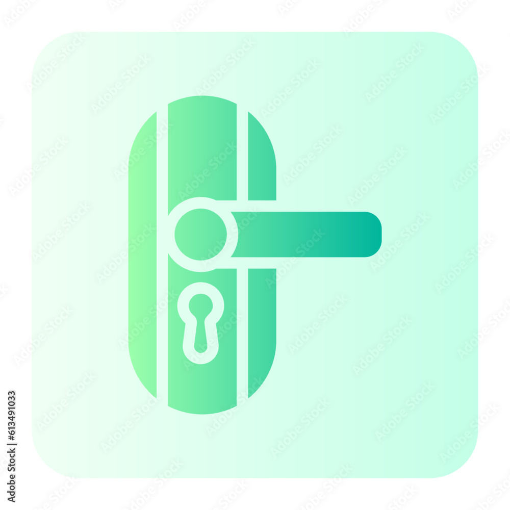 door lock gradient icon door lock gradient icon