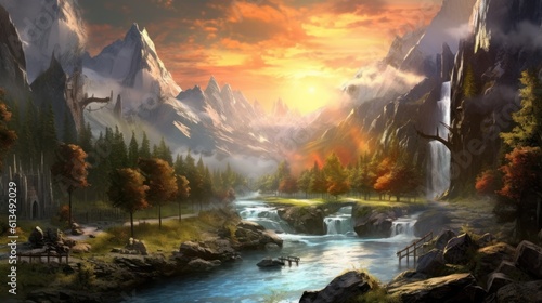 Fantasy Landscape Game Art