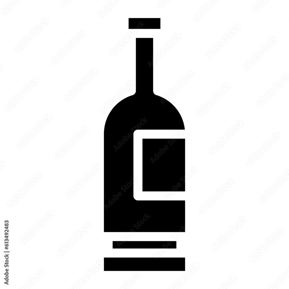 wine bottle glyph wine bottle glyph