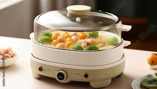 Kitchen, electric steamer