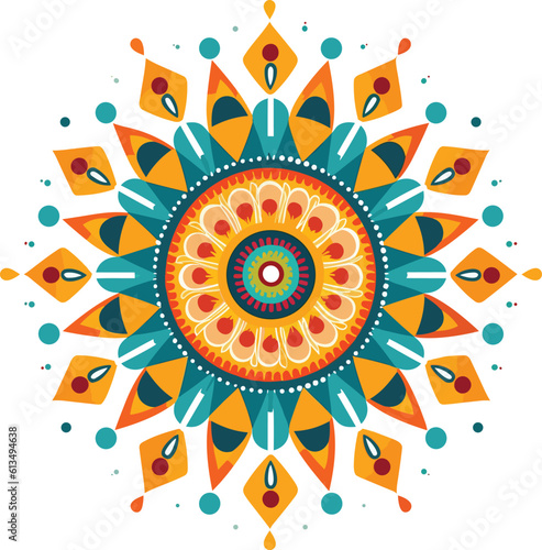 mandala flat design vector illustration