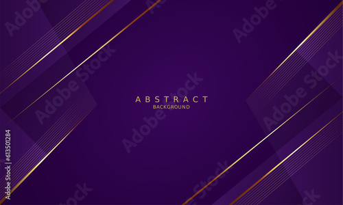 luxury premium purple background and gold line
