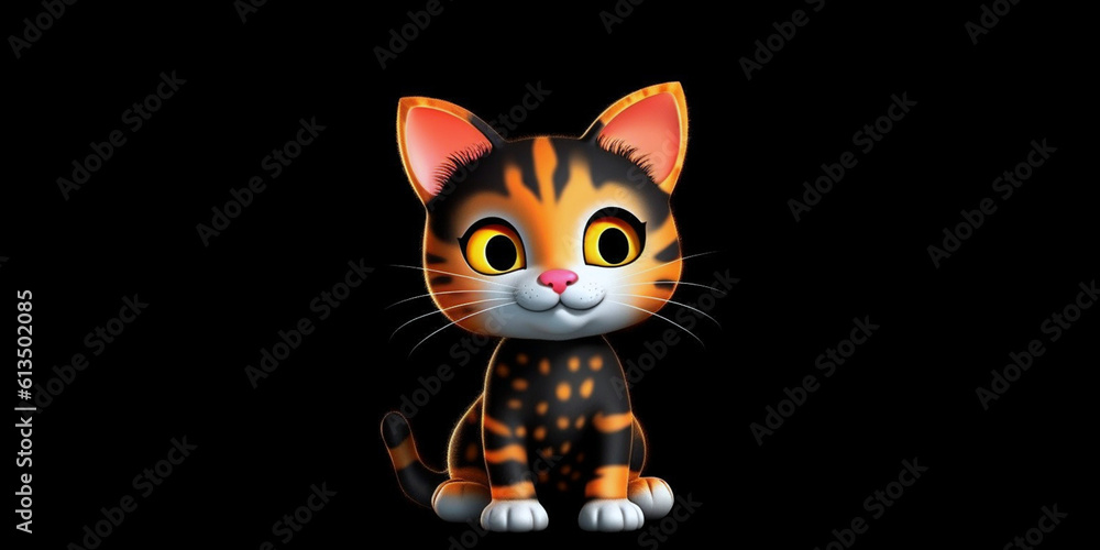 Schwarz-Orange Katze