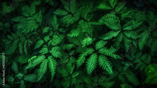 green foliage texture  bright color. Generative Ai