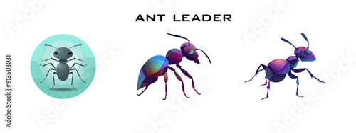 set of ant animal vector illsutration