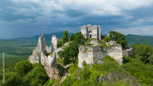 Photography the ruins of the Gymes castle