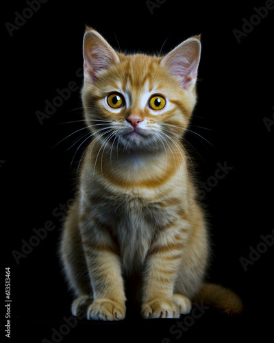 Orange getigerte Katze