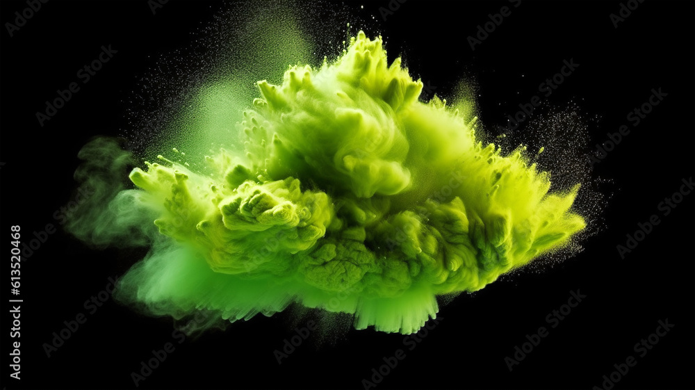Beautiful abstract art with green splash 3d for banners, flyers, posters, design Beautiful abstract art with green splash 3d for banners, flyers, posters, design
