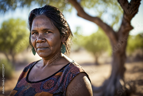 Senior woman in the outback.