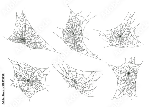 Canvastavla Halloween spider web