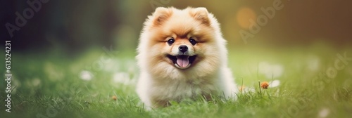 pomeranian dog portrait © Lucas