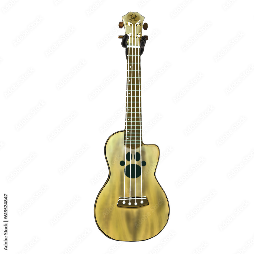 Fototapeta premium Thai mango wood custom ukulele