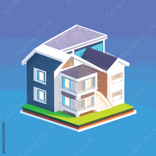 Wallpaper Mural Vector illustration of house. Home concept Torontodigital.ca