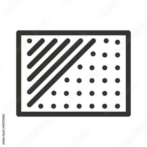 Digital camera cmos ccd image sensor icon. Camera sensor correction vector illustration
