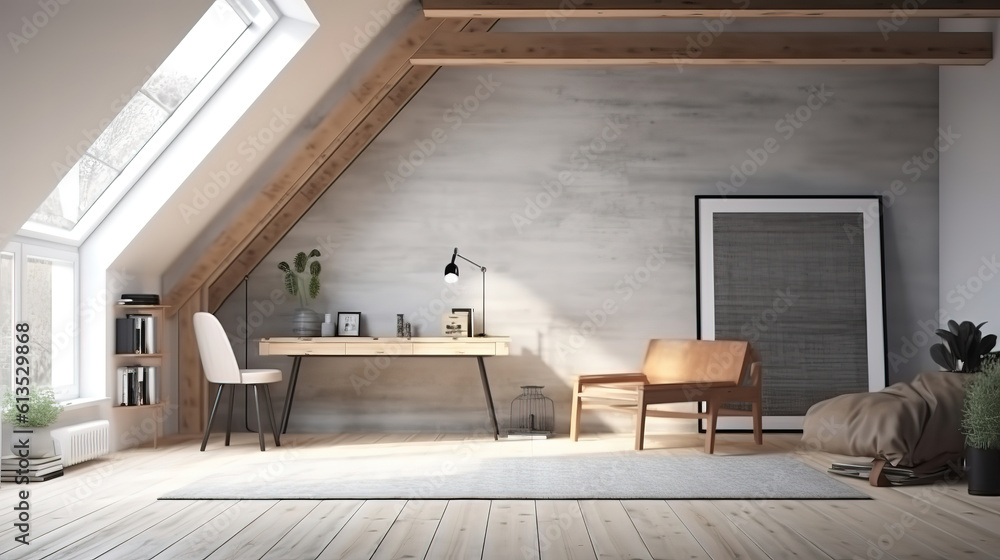 3d rendering mock up frame in living room with sofa. Generative Ai 3d rendering mock up frame in living room with sofa. Generative Ai