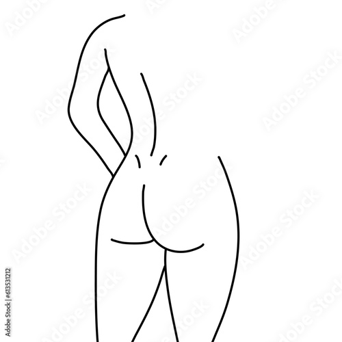 female figure in an erotic pose