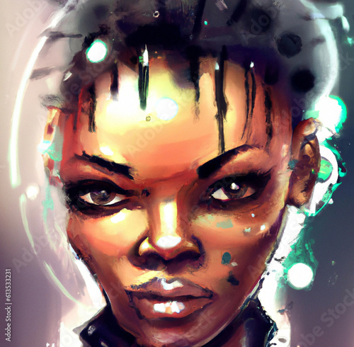 portrait illustration of lady