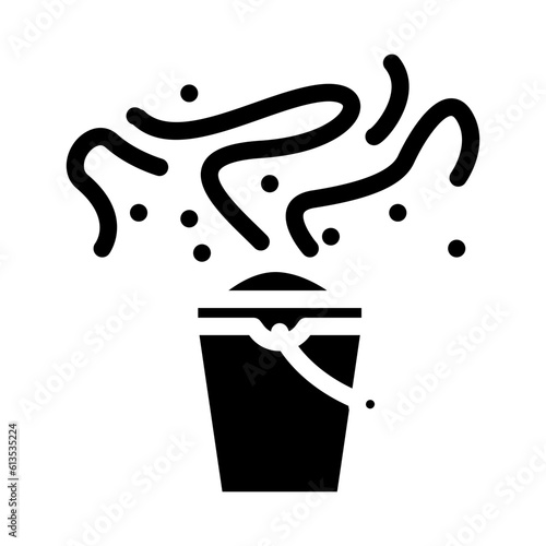 odor smell glyph icon vector. odor smell sign. isolated symbol illustration