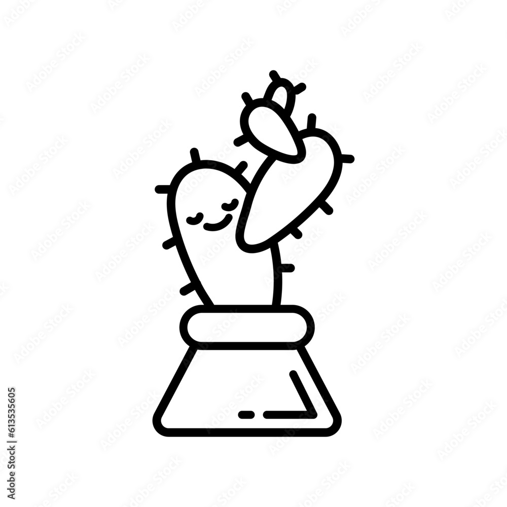 Cactus icon vector logo symbol desert flower botanica plant garden summer tropical illustration doodle Cactus icon vector logo symbol desert flower botanica plant garden summer tropical illustration doodle