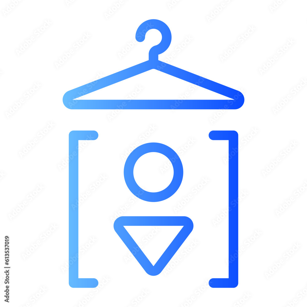 fiitting room gradient icon fiitting room gradient icon