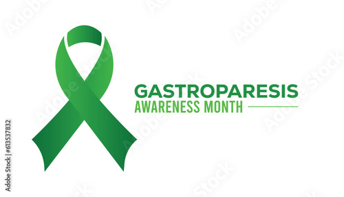 Vector illustration on the theme of Gastroparesis awareness month observed each year during August.banner design template Vector illustration background design.