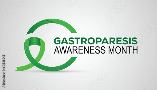 Vector illustration on the theme of Gastroparesis awareness month observed each year during August.banner design template Vector illustration background design.